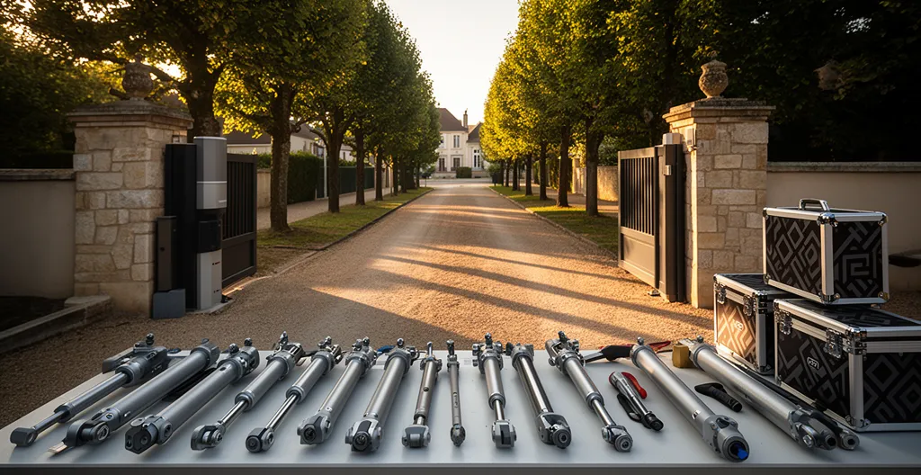 Installation professionnelle d'une motorisation sur un portail métallique lourd